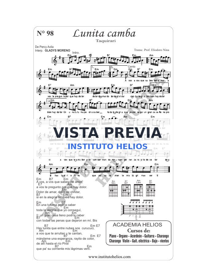 Vista previa de Lunita camba